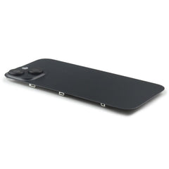 Back Cover incl. Camera lens, Flash Light and Wireless Charging Compatible for iPhone 15 (EU Version) Black Titanium Pulled
