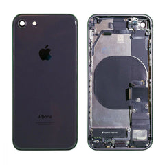 iPhone 8 backcover + frame and parts, Black, Pulled