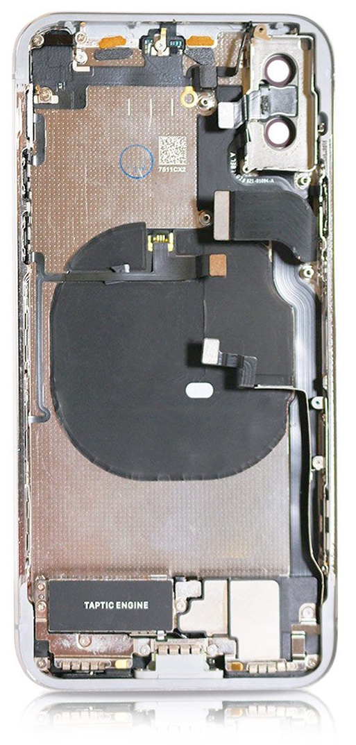 iPhone X backcover + frame and parts, White, Pulled
