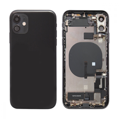 iPhone 11 backcover + frame and parts, Black, Pulled