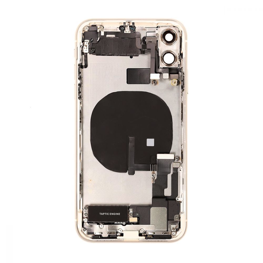 iPhone 11 backcover + frame and parts, Silver, Pulled