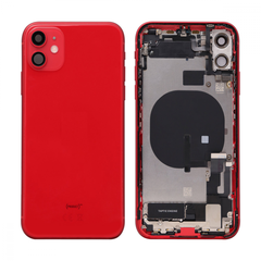iPhone 11 backcover + frame and parts, Red, Pulled