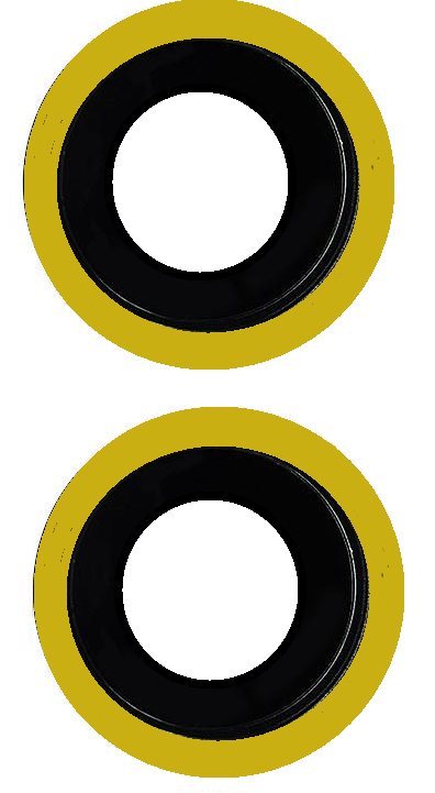 iPhone 14 Plus Camera Lens Holder, yellow