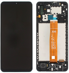 Samsung A022 (A02 2021) Black - (W/Frame) LCD