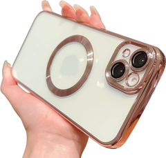 Magnetic transparent case for iPhone 13, Ross