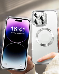 Magnetic transparent case for iPhone 11 Pro, Silver