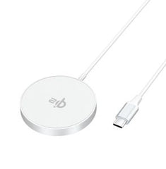 SiGN Qi2 USB-C Trådlös Laddare med MagSafe 15W - Vit