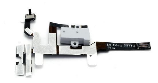 iphone 4s hörlursflexkabel vit