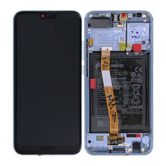Huawei Honor 10 Skärm med LCD Display och Batteri Original - Grå