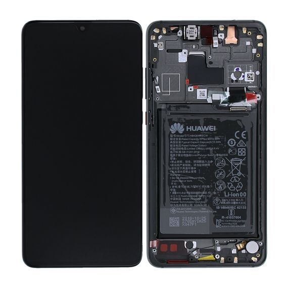 Huawei Mate 20 Skärm med LCD Display med Batteri Original - Svart
