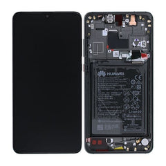 Huawei Mate 20 Skärm med LCD Display med Batteri Original - Svart