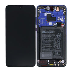Huawei Mate 20 Skärm med LCD Display med Batteri Original - Twilight