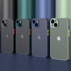 Shockproof Armor Matte Case for iPhone 14, Army Green