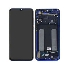Xiaomi Mi 9 Lite Skärm/Display + Ram (Service Paket) - Blå