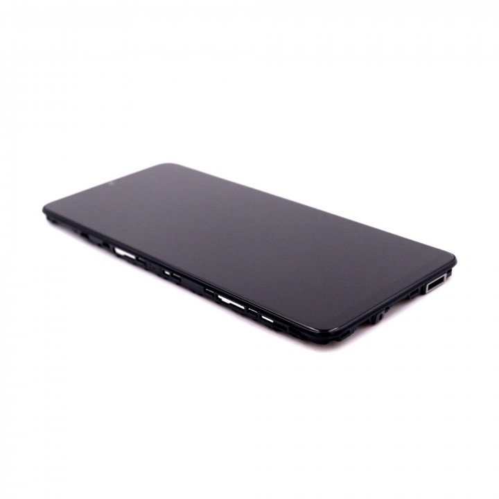 Display complete with housing Compatible for Samsung Galaxy A02 Black Service Pack
