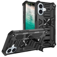 iPhone 16 Plus Skal med Stativ - Svart