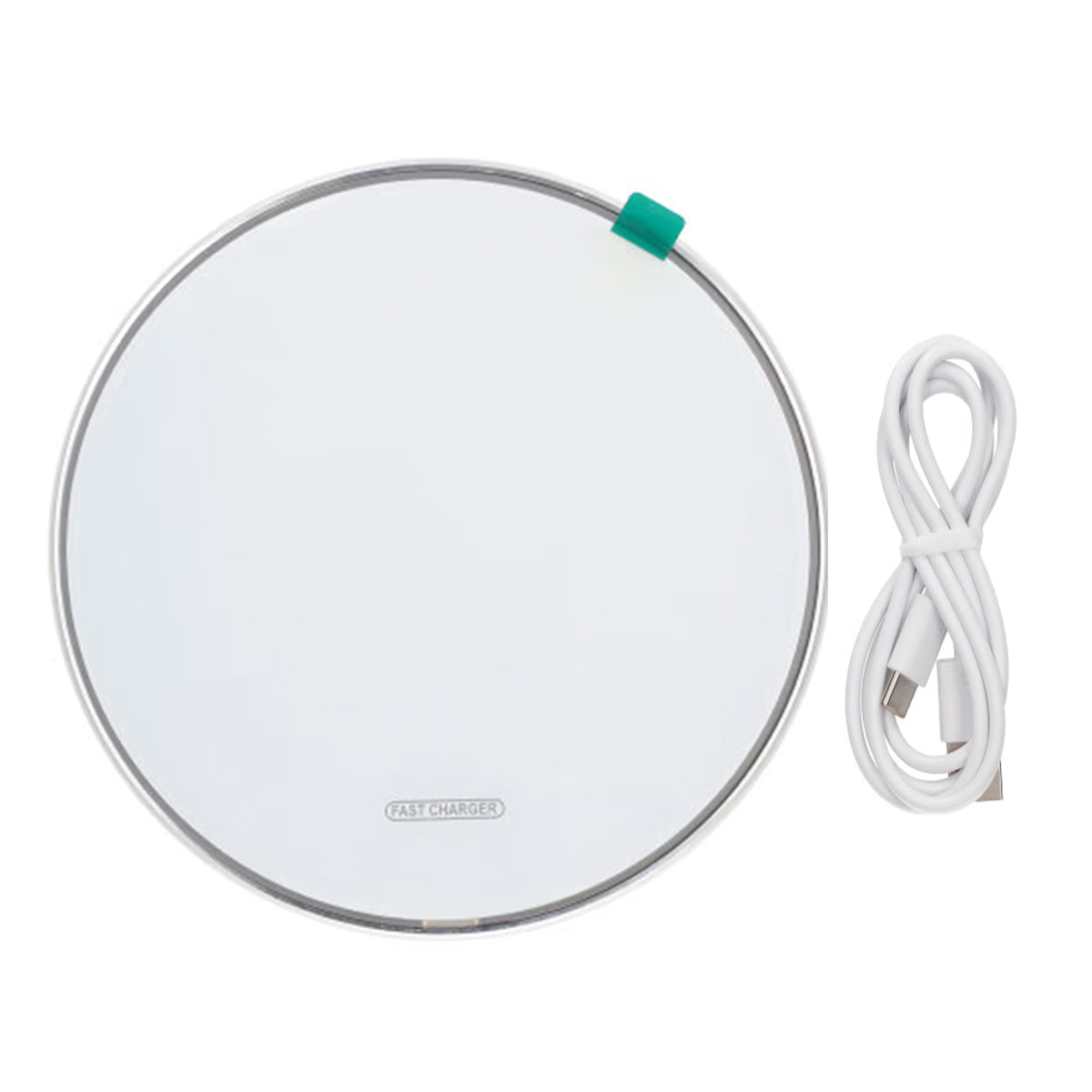 Trådlös Laddare 15W Aluminum - Vit