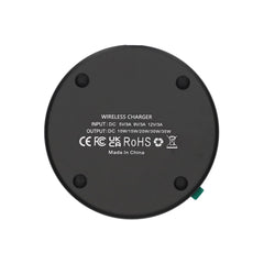 Trådlös Laddare 15W Aluminum - Svart