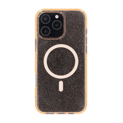 iPhone 16 Pro Max Rvelon Mobilskal TPU med MagSafe - Glitter Guld