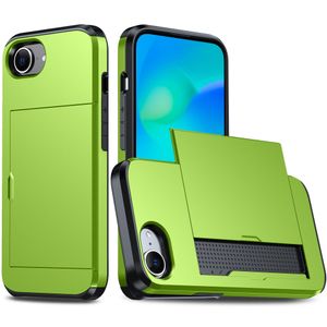 iPhone 16e Skal med Kortfack - Grön
