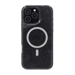 iPhone 16 Pro Max Rvelon Mobilskal TPU med MagSafe - Glitter Svart