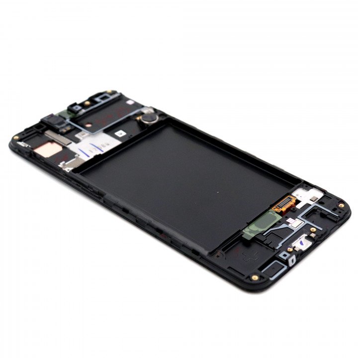 Display Assembly Complete with Housing Compatible for Samsung Galaxy A30s (SM-A307F) Black Service Pack