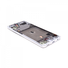 Display Assembly Complete with Housing Compatible for Samsung Galaxy A51 5G White Service Pack