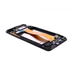 Display complete with housing Compatible for Samsung Galaxy A02 Black Service Pack