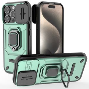 iPhone 16 Pro Skal med ring - Grön