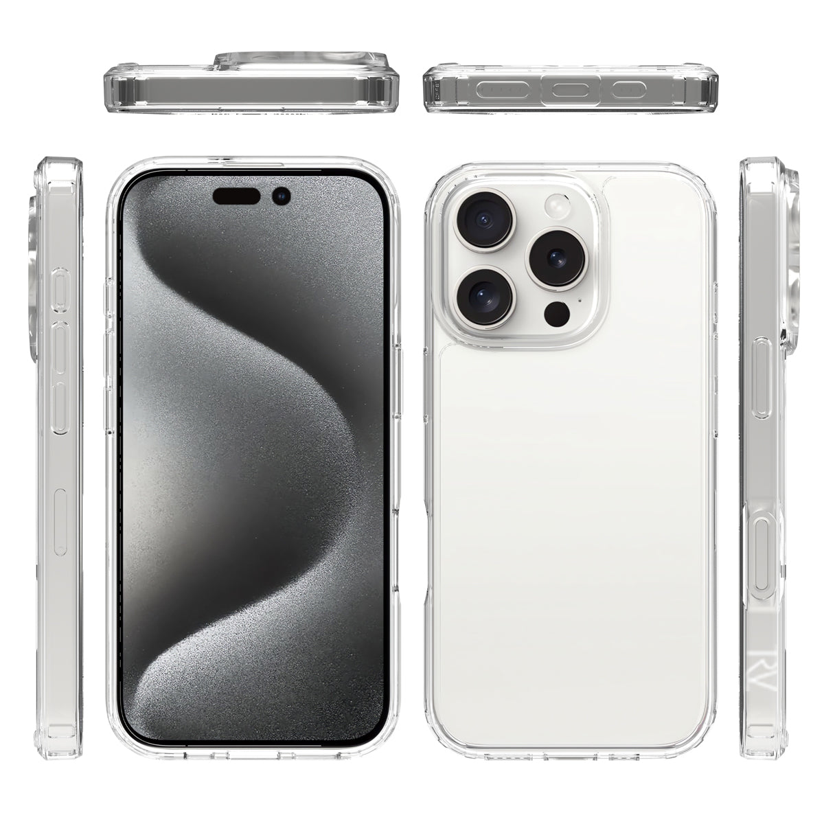 iPhone 16 Pro Max Mobilskal Stöttåligt Rvelon - Transparent