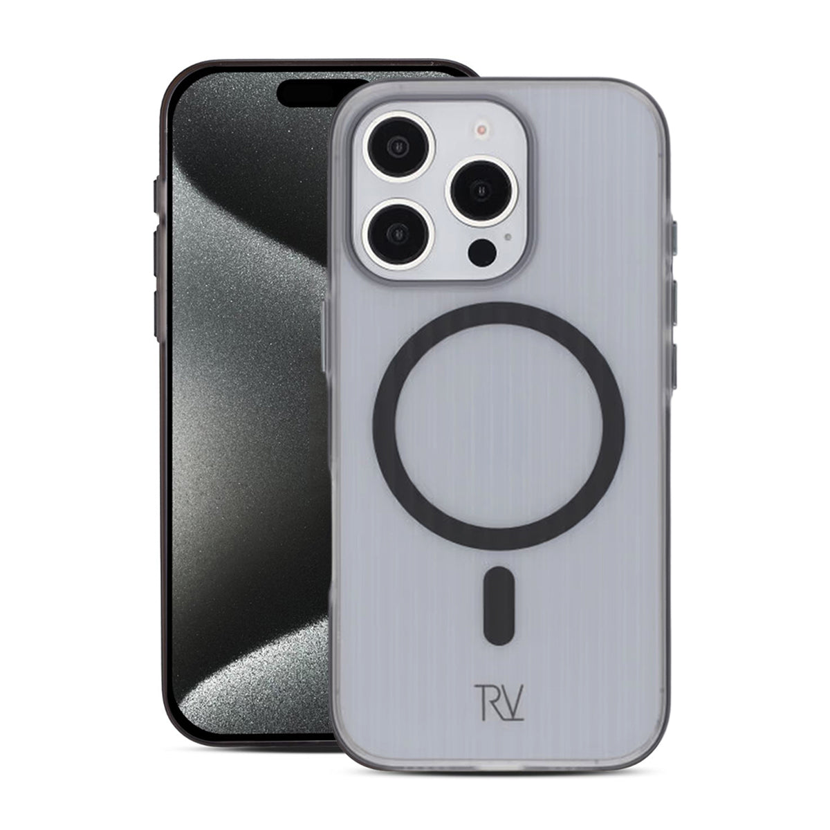 iPhone 16 Pro Max Mobilskal Korrugerad Magsafe Rvelon - Svart