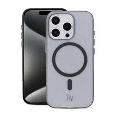 iPhone 16 Pro Max Mobilskal Korrugerad Magsafe Rvelon - Svart