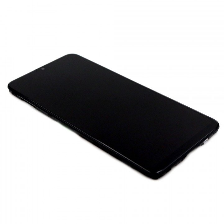 Display Assembly Complete with Housing Compatible for Samsung A10 (A105F) Black Service Pack