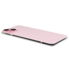 Back Cover incl. Camera lens, Flash Light and Wireless Charging Compatible for iPhone 15 Plus (EU Version) Pink Titanium Pulled
