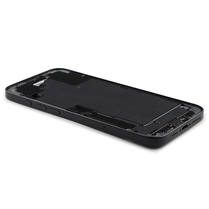 Middle Frame Assembly With Power And Volume Button Compatible for iPhone 16 Plus (EU Version) Black Pulled
