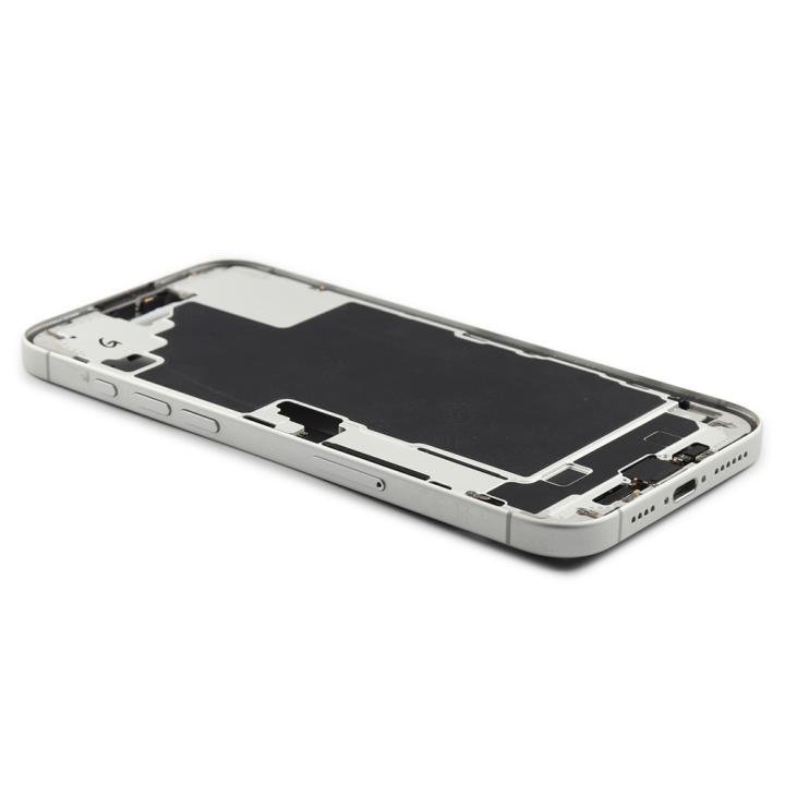 Middle Frame Assembly With Power And Volume Button Compatible for iPhone 16 Plus (EU Version) White Pulled B