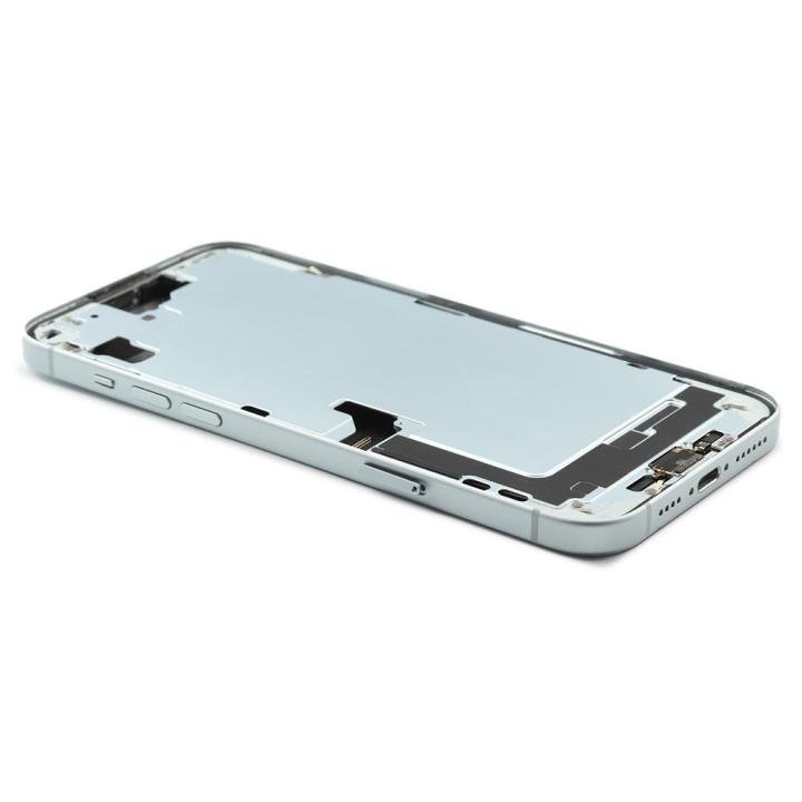 Rear Housing Assembly with small parts Compatible for iPhone 15 Plus (EU Version) Blue Titanium Pulled