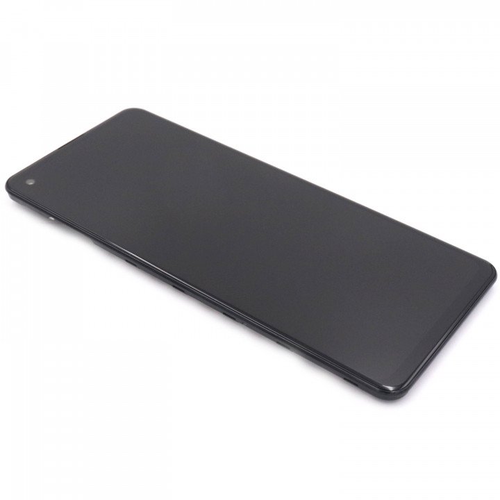 Display Assembly Complete with Housing Compatible for Samsung Galaxy A21s Black Service Pack