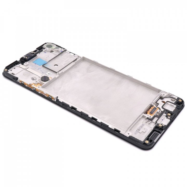 Display Assembly Complete with Housing Compatible for Samsung Galaxy A21s Black Service Pack