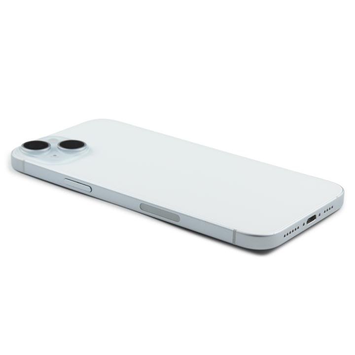 Rear Housing Assembly with small parts (US Version) Compatible for iPhone 15 Plus Blue Titanium Pulled