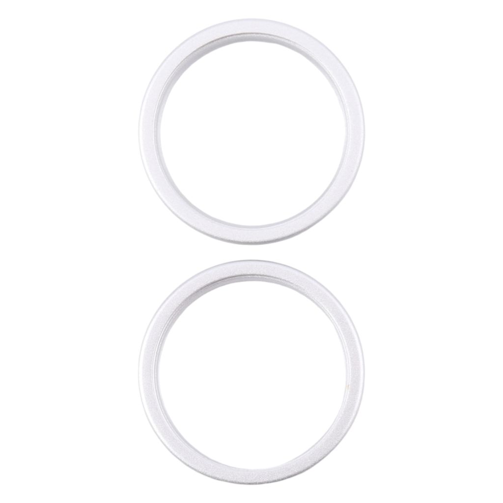 iPhone 16 Plus Bakre kameralins yttre skyddsring, 2-pack - Silver