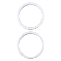 iPhone 16 Plus Bakre kameralins yttre skyddsring, 2-pack - Silver