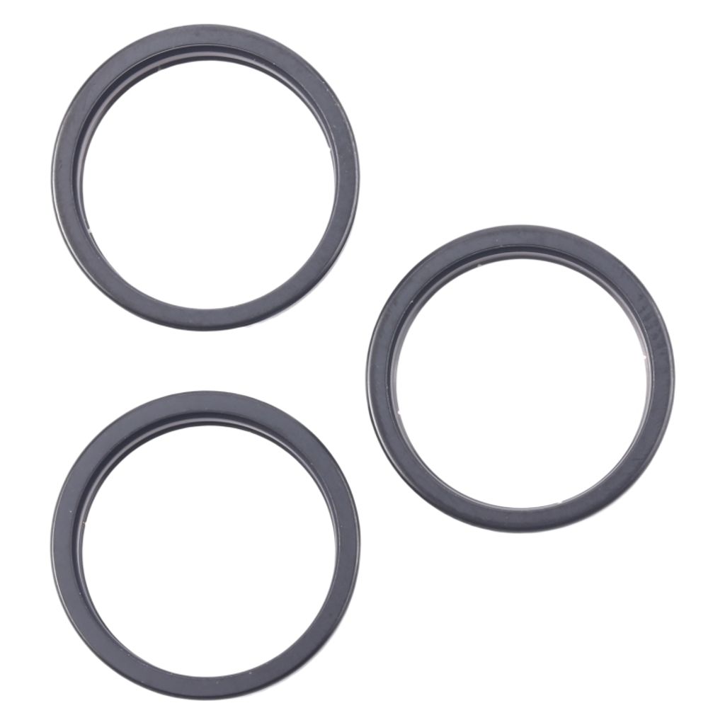 iPhone 16 Pro Max Bakre kameralins yttre skyddsring, 3-pack - Svart