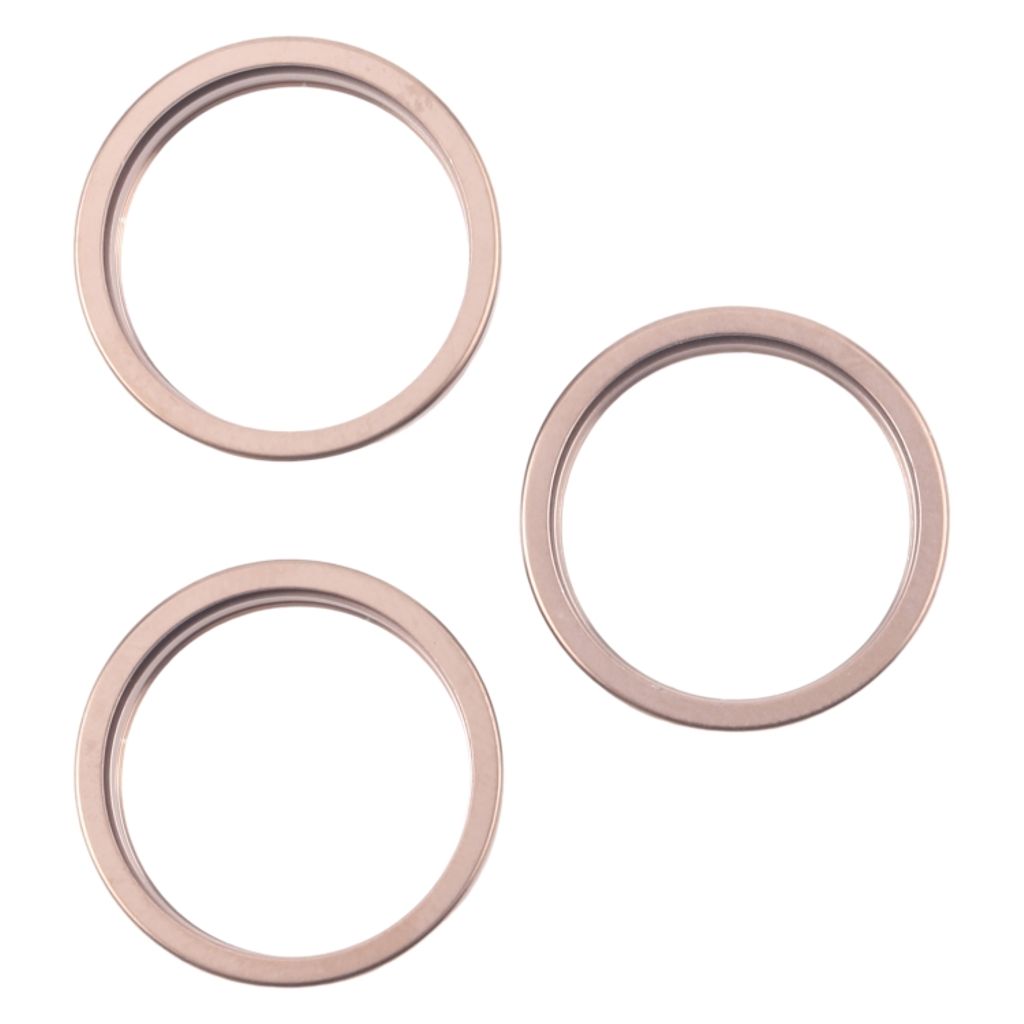 iPhone 16 Pro Max Bakre kameralins yttre skyddsring, 3-pack - Guld