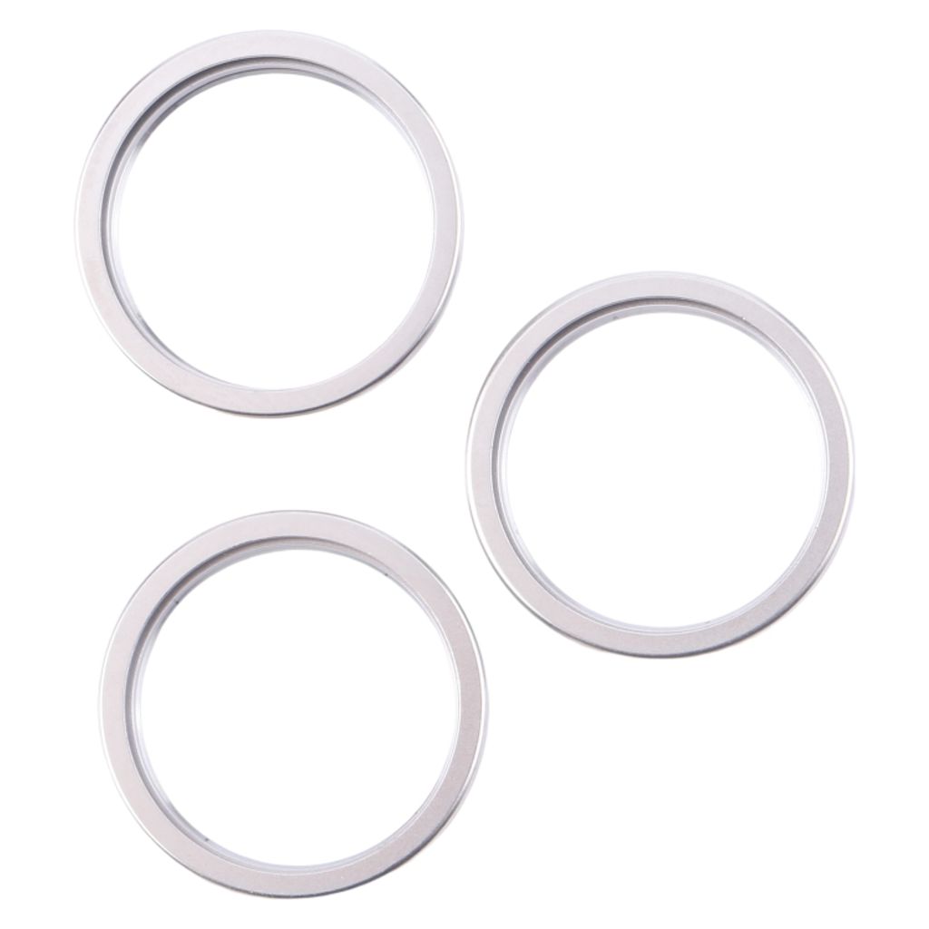 iPhone 16 Pro Max Bakre kameralins yttre skyddsring, 3-pack - Silver