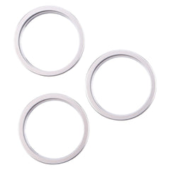 iPhone 16 Pro Max Bakre kameralins yttre skyddsring, 3-pack - Silver