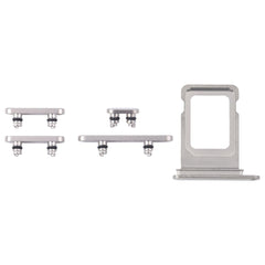 iPhone 16 Pro SIM-kortfack + SIM-kortfack + sidoknappar - Vit