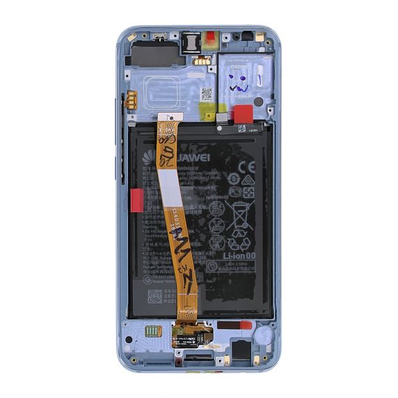 Huawei Honor 10 Skärm med LCD Display och Batteri Original - Grå