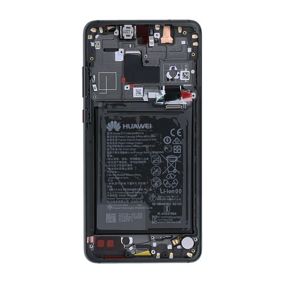 Huawei Mate 20 Skärm med LCD Display med Batteri Original - Svart