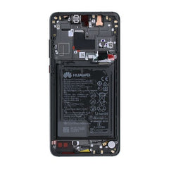 Huawei Mate 20 Skärm med LCD Display med Batteri Original - Svart